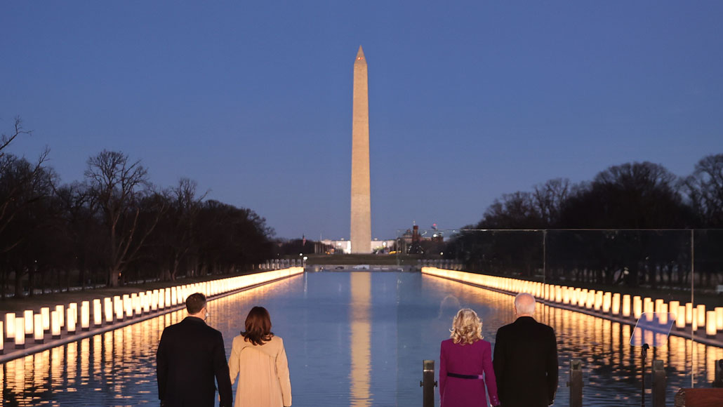 Lincoln Memorial covid ceremony