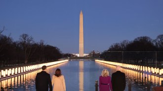 Lincoln Memorial covid ceremony