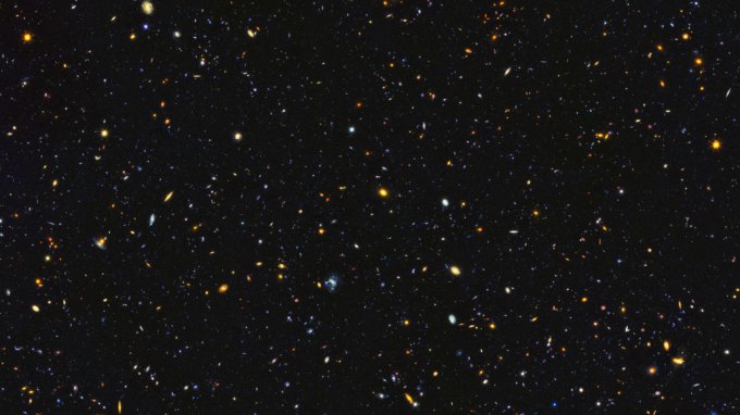 Hubble image of galaxies