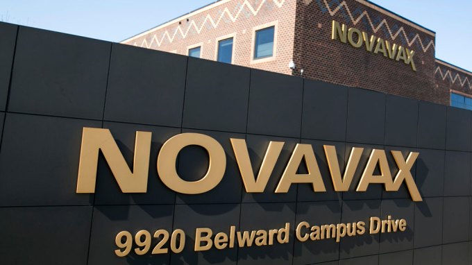 Novavax headquarters sign
