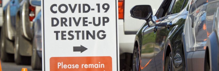 covid-19 drive-up testing site