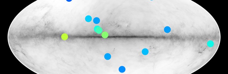map of Milky Way showing possible antistars