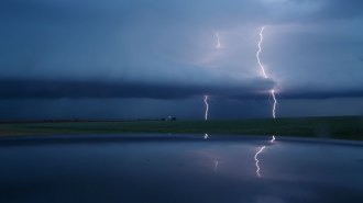 Lightning storm in Texas