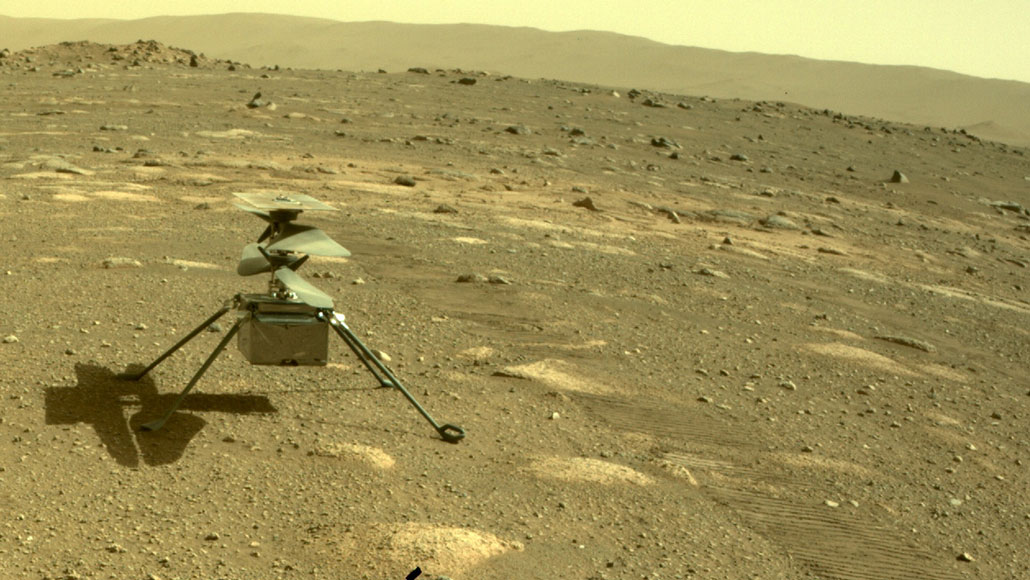 Ingenuity helicopter on Mars