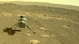 Ingenuity helicopter on Mars