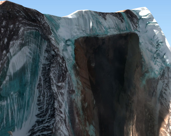 photo of the side of a mountain