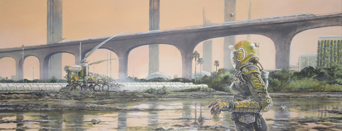 futuristic paiting of India in 2500