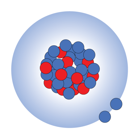illustration of magnesium-40 with a halo