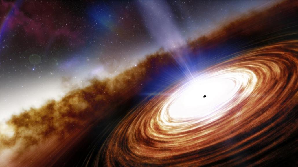 Illustration of a black hole