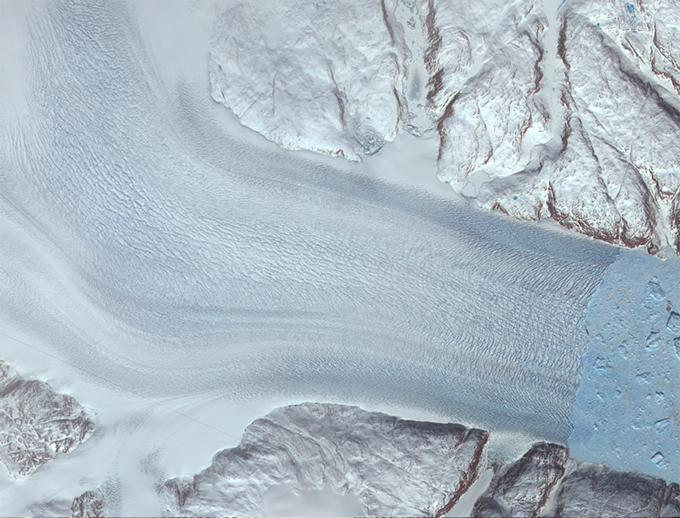 Helheim Glacier side by side