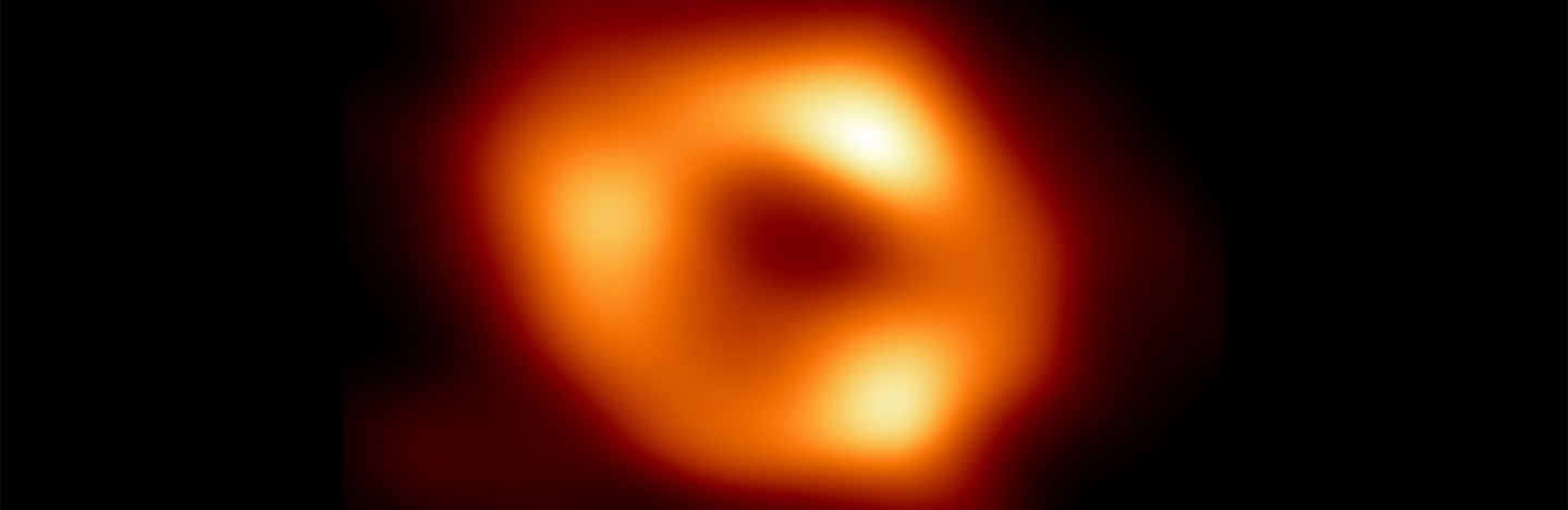 An image of Sagittarius A*, the black hole at the center of the Milky Way