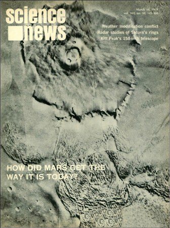 The cover of the March 10, 1973 issue of Science News
