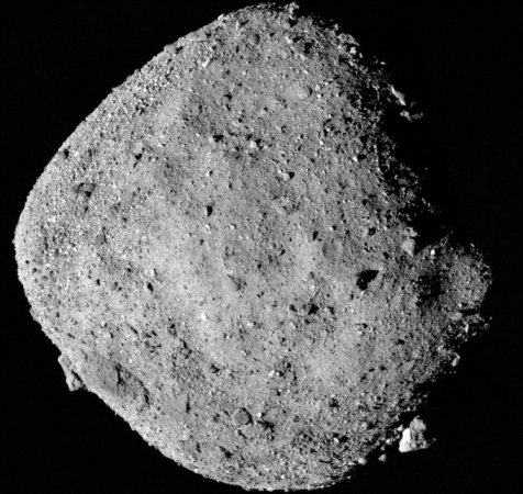 asteroid Bennu in space
