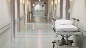 A picture of an empty stretcher in an empty hospital corridor for a story on avoidable deaths