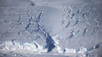 A birds-eye view of an ice sheet