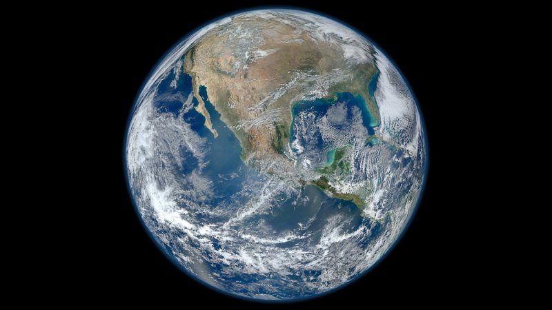 A photo composite of Earth from space