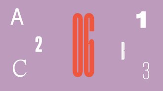 The number 6 surrounded by other white letters and numbers, representing the math puzzle from our June 2025 issue