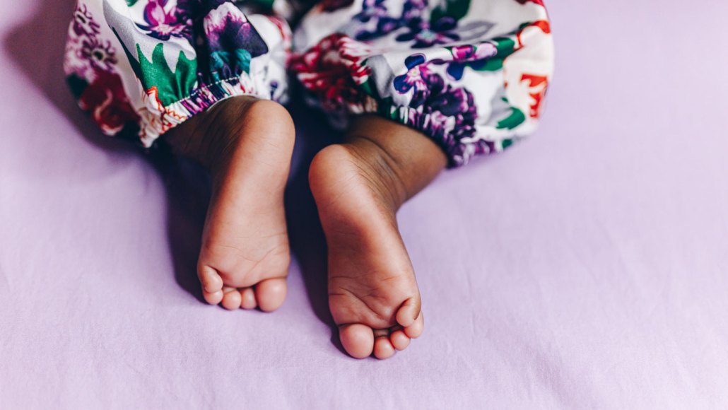 A image of baby feet