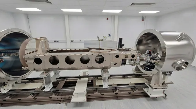 An image of a spectrograph that will help look for planets like Earth