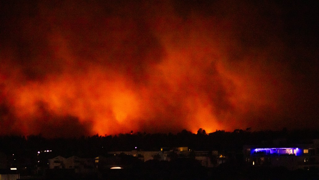 2025 was the third hottest year on record, amping up extreme weather events like the Los Angeles wildfires in January 2025 that are shown in this photograph.