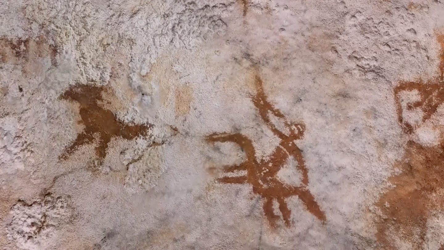 This hand stencil in Indonesia is now the oldest known rock art