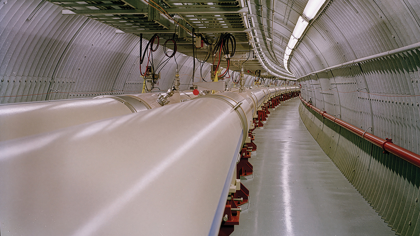 A photo of the Relativistic Heavy Ion Collider