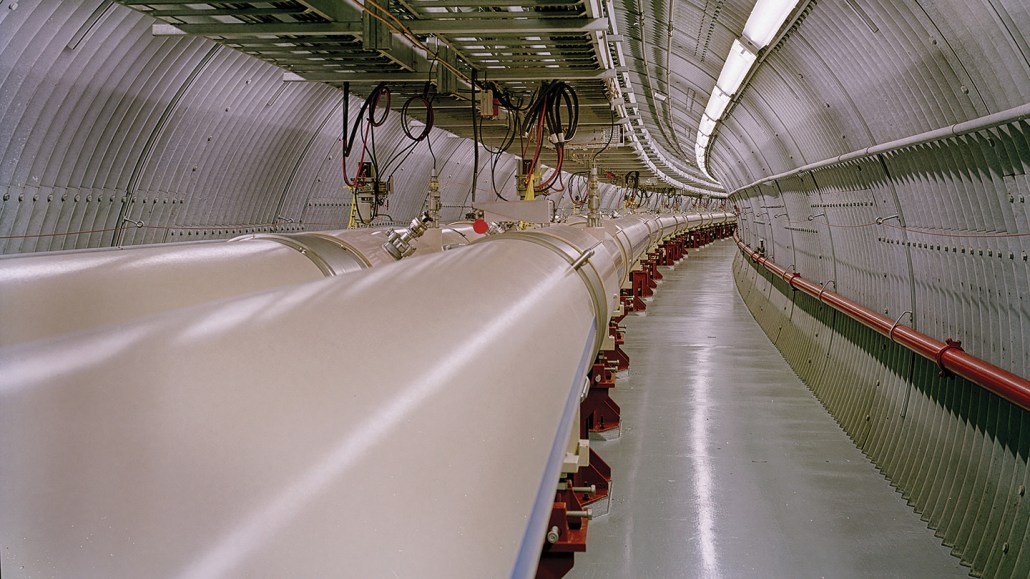 A photo of the Relativistic Heavy Ion Collider