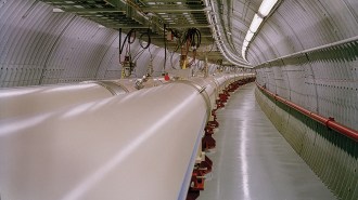A photo of the Relativistic Heavy Ion Collider