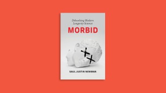 The cover of the book "Morbid" by Saul Justin Newman against an orange background.