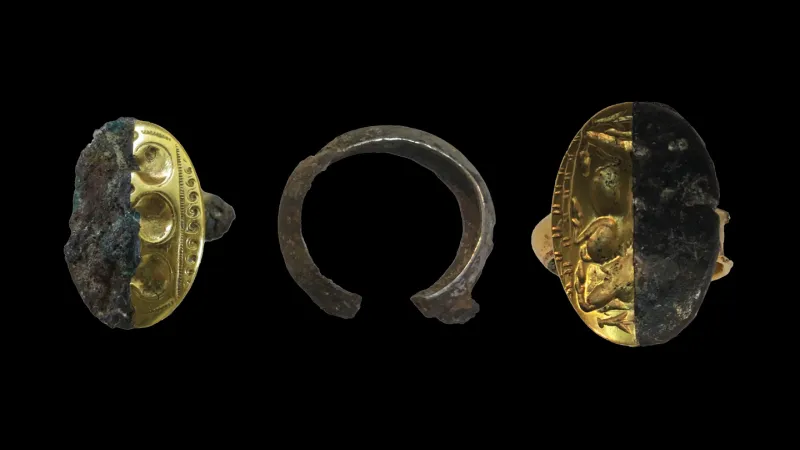 Ancient Greek rings may have been forged with iron from meteorites